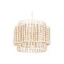 Suspension Home ESPRIT Blanc Marron Clair Bois Métal 25 W 38 x 38 x 29