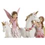 Figurine Décorative Home ESPRIT Blanc Rose 16 x 7 x 19 cm (2 Unités)