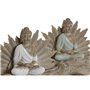 Figurine Décorative Home ESPRIT Blanc Vert Buda Oriental 30 x 6 x 15 c