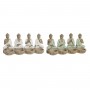 Figurine Décorative Home ESPRIT Blanc Vert Buda Oriental 24 x 9 x 11 c