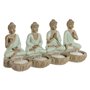 Figurine Décorative Home ESPRIT Blanc Vert Buda Oriental 24 x 9 x 11 c