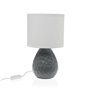 Lampe de bureau Versa Gris Blanc Céramique 40 W 15,5 x 27,5 cm