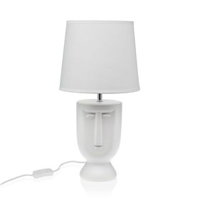 Lampe de bureau Versa Blanc Céramique 60 W 22 x 42,8 cm