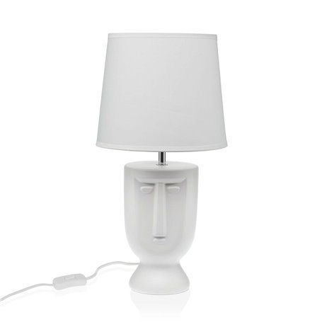 Lampe de bureau Versa Blanc Céramique 60 W 22 x 42,8 cm