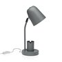 Lampe de bureau Versa Gris Métal 18 x 40 x 14 cm