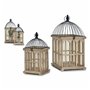 Cage Carré Bois Naturel (2 Pièces)