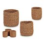 Lot de paniers Marron 3 L 5 L 8 L Algues marines (23 x 20 x 23 cm) (3 