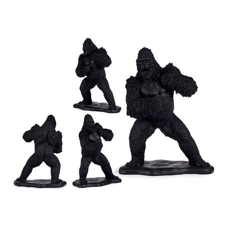 Figurine Décorative Gorille Noir Résine (25,5 x 56,5 x 43,5 cm)