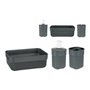 Ensemble de Bain Anthracite Plastique (3 pcs)