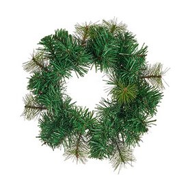 Couronne de Noël Vert Plastique 24 x 11 x 24 cm