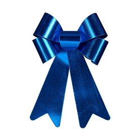 Lien 22 x 38 cm Décorations de Noël Bleu PVC