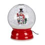 Boule de Neige Bonhomme de Neige 22 x 27 cm Rouge Plastique