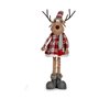 Figurine Décorative Écharpe Cerf 17 x 78 x 24 cm Rouge Gris