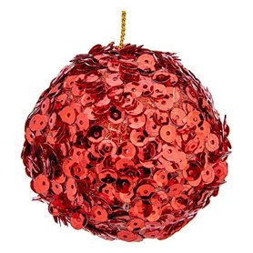 Boules de Noël Ø 10 cm Rouge Plastique 10 x 10 x 10 cm