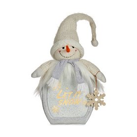 Figurine Décorative Bonhomme de Neige 15 x 65,5 x 27 cm Blanc