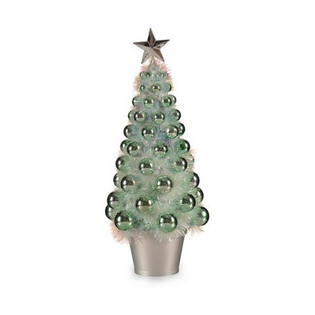 Sapin de Noël Iridescent Vert Plastique 16 x 37,5 x 16 cm polypropylèn