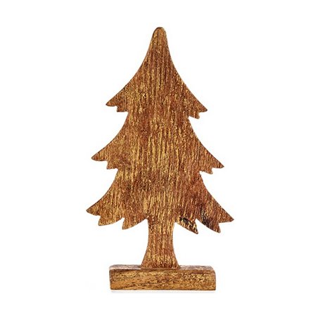 Sapin de Noël 5 x 31 x 15,5 cm Doré Bois