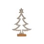 Sapin de Noël silhouette 5 x 29 x 20,5 cm Argenté Bois