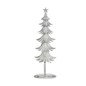 Sapin de Noël 20 x 58 x 13 cm Métal Blanc