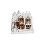 Figurine Décorative Lumière Noël ville 44 x 44,7 x 6 cm Bois Marron Bl