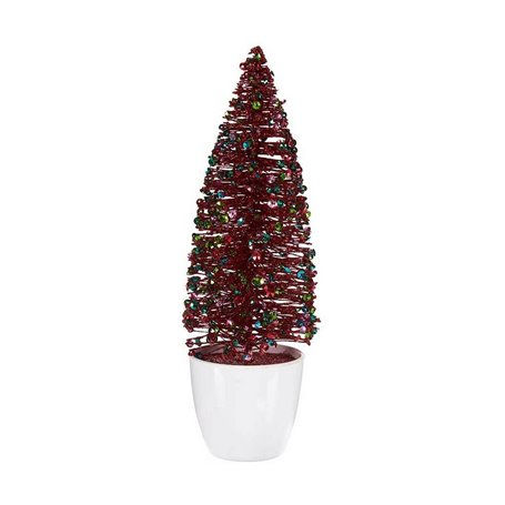 Sapin de Noël Petit Rouge Bleu Plastique 9 x 28 x 9 cm