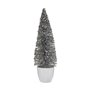 Sapin de Noël Moyen 10 x 33 x 10 cm Argenté Blanc Plastique