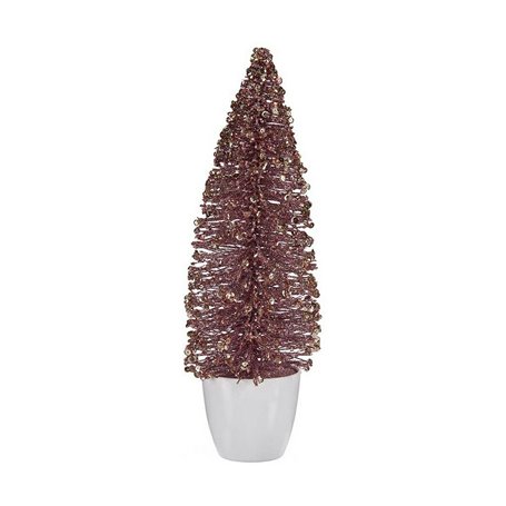 Sapin de Noël Moyen 10 x 33 x 10 cm Rose Doré