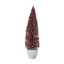 Sapin de Noël Grand 10 x 38 x 10 cm Rose Doré Plastique