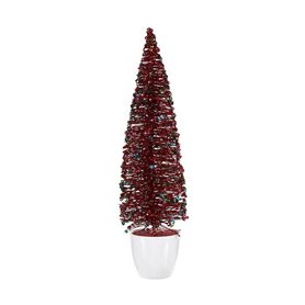 Sapin de Noël Grand 10 x 38 x 10 cm Bleu Fuchsia Plastique