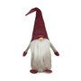 Figurine Décorative Gnome Gris Bordeaux Blanc Bois Sable 14 x 48 x 17,