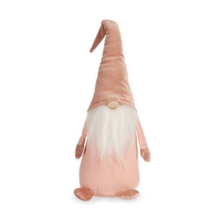 Figurine Décorative Gnome Rose Bois Sable 14 x 48 x 17,5 cm