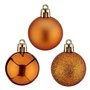 Boules de Noël Ø 4 cm 4 x 5 x 4 cm Orange Plastique