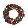 Couronne de Noël Bois Plastique 30 x 8 x 30 cm