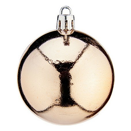 Boules de Noël Ø 6 cm PVC champagne