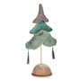 Sapin de Noël Multicouleur 12 x 43 x 22 cm Argenté Bois