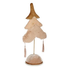 Sapin de Noël Polaire 12 x 43 x 22 cm Beige Doré Bois