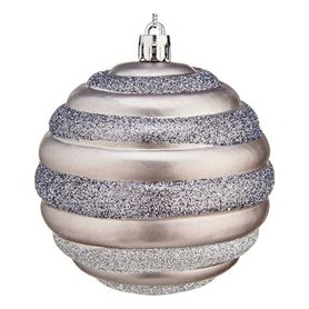 Boules de Noël Ø 8 cm Argenté Plastique