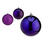 Boules de Noël Ø 10 cm Violet Plastique 10 x 11 x 10 cm