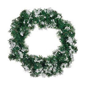 Couronne de Noël Flocons de neige Blanc Vert