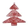 Décorations de Noël Rouge Métal Sapin de Noël 36,7 x 0,2 x 37,5 cm