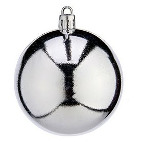 Boules de Noël Ø 7 cm Argenté Plastique