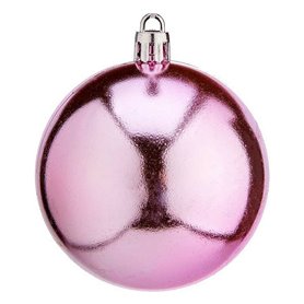 Boules de Noël Ø 7 cm Rose Plastique