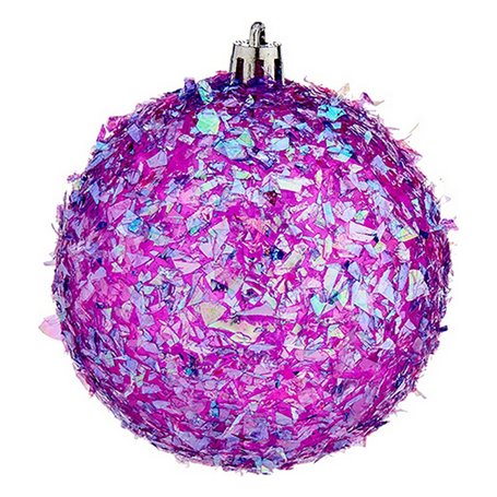 Boules de Noël Ø 8 cm Violet PVC