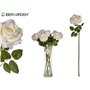 Fleur décorative Blanc Papier Plastique (12 Unités)