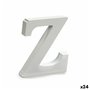 Lettre Z Bois Blanc (2 x 16 x 14,5 cm) (24 Unités)