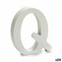 Lettre Q Bois Blanc (2 x 16 x 14,5 cm) (24 Unités)