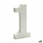 Numéro 1 Bois Blanc (1,8 x 21 x 17 cm) (12 Unités)