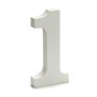 Numéro 1 Bois Blanc (1,8 x 21 x 17 cm) (12 Unités)