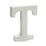 Lettre T Bois Blanc (2 x 16 x 14,5 cm) (24 Unités)