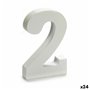 Numéro 2 Bois Blanc (2 x 16 x 14,5 cm) (24 Unités)